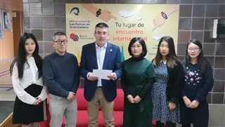 西班牙拉斯帕尔马斯大学校长及孔院教师声援中国视频.mp4
